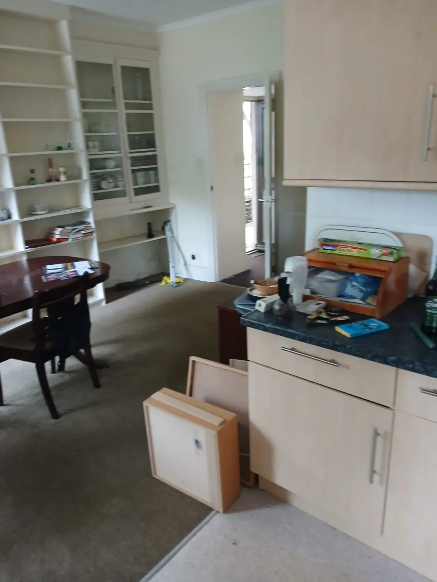 Kitchen before clearance in Seaton