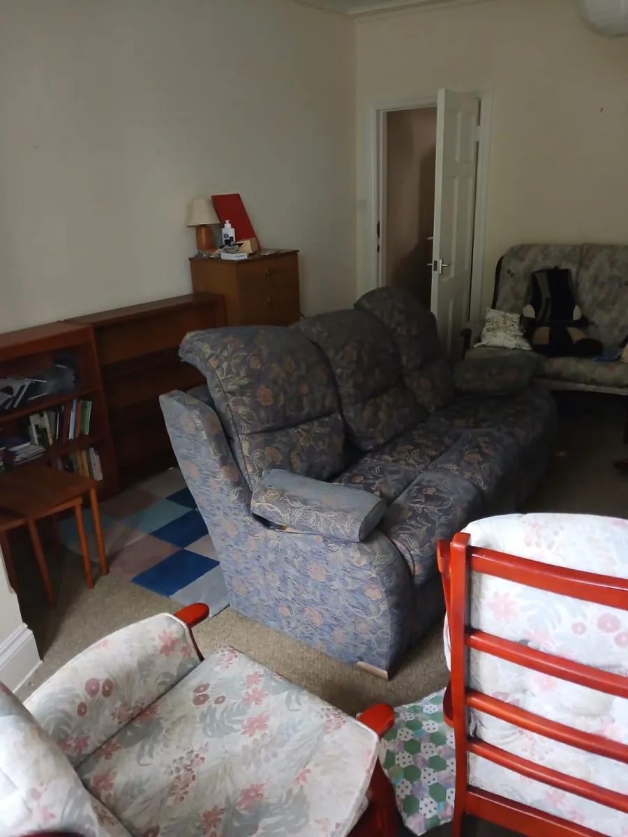 Living Room before clearance in Silloth